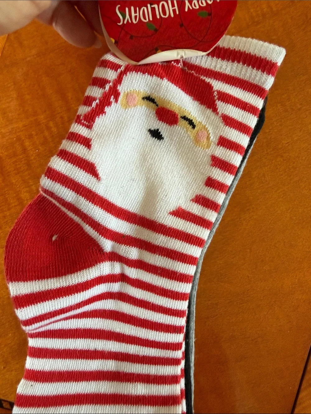 Unisex   Sock Pack of 3  - holidays  team Red Stripe, Black, Gray